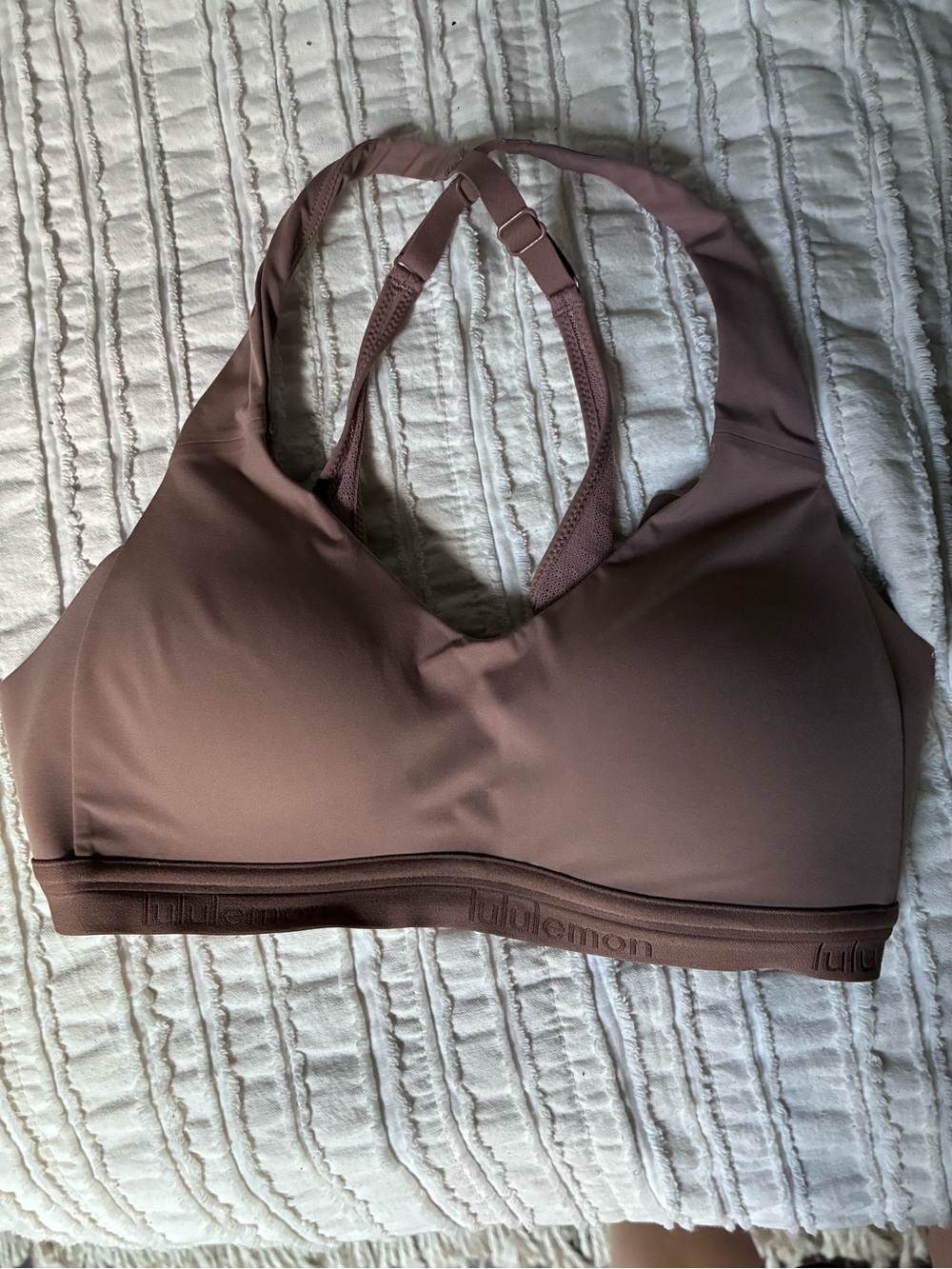 lululemon athletica Mauve Racerback Sports Bra with Adjustable Straps